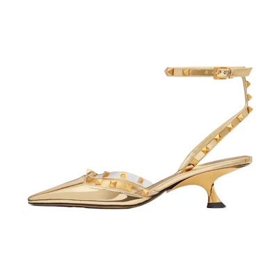 (W) Valentino Rockstud 'Elegant Temperament Gold'