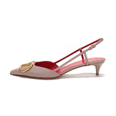(W) Valentino Rockstud 'Grey Pink'