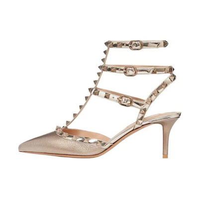 (W) Valentino Rockstud 'Light Gold'