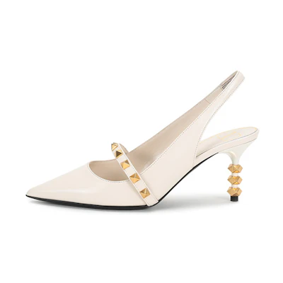 (W) Valentino Rockstud 'Light Ivory'