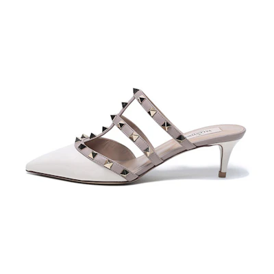 (W) Valentino Rockstud 'Light Ivory'