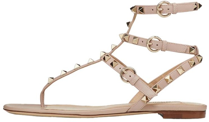 (Women) Valentino Rockstud 'Light Pink T-Strap Sandal' VW2S0812VODP45 Buy (Women) Valentino Rockstud 'Light Pink T-Strap Sandal' VW2S0812VODP45