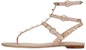 (Women) Valentino Rockstud 'Light Pink T-Strap Sandal' VW2S0812VODP45