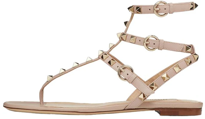 (W) Valentino Rockstud 粉色T字带凉鞋 VW2S0812VODP45 Buy (W) Valentino Rockstud 粉色T字带凉鞋 VW2S0812VODP45