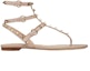 Order (Women) Valentino Rockstud 'Light Pink T-Strap Sandal' VW2S0812VODP45