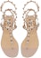 Shop (Women) Valentino Rockstud 'Light Pink T-Strap Sandal' VW2S0812VODP45