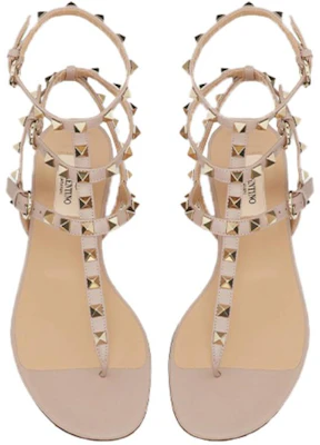 (W) Valentino Rockstud 粉色T字带凉鞋 VW2S0812VODP45 Shop (W) Valentino Rockstud 粉色T字带凉鞋 VW2S0812VODP45