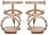 (Women) Valentino Rockstud 'Light Pink T-Strap Sandal' VW2S0812VODP45
