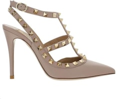 (W) Valentino Rockstud 'Nude' Wanita Elegan WW2S0393VODP45 Order (W) Valentino Rockstud 'Nude' Wanita Elegan WW2S0393VODP45