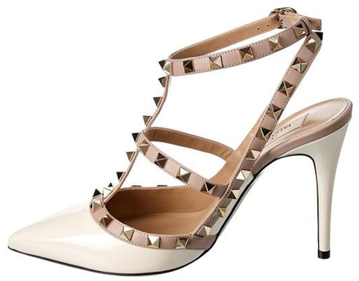 (Women) Valentino Rockstud 'Pale Pink Buckle Stiletto' WW2S0393VNWL62 Buy (Women) Valentino Rockstud 'Pale Pink Buckle Stiletto' WW2S0393VNWL62