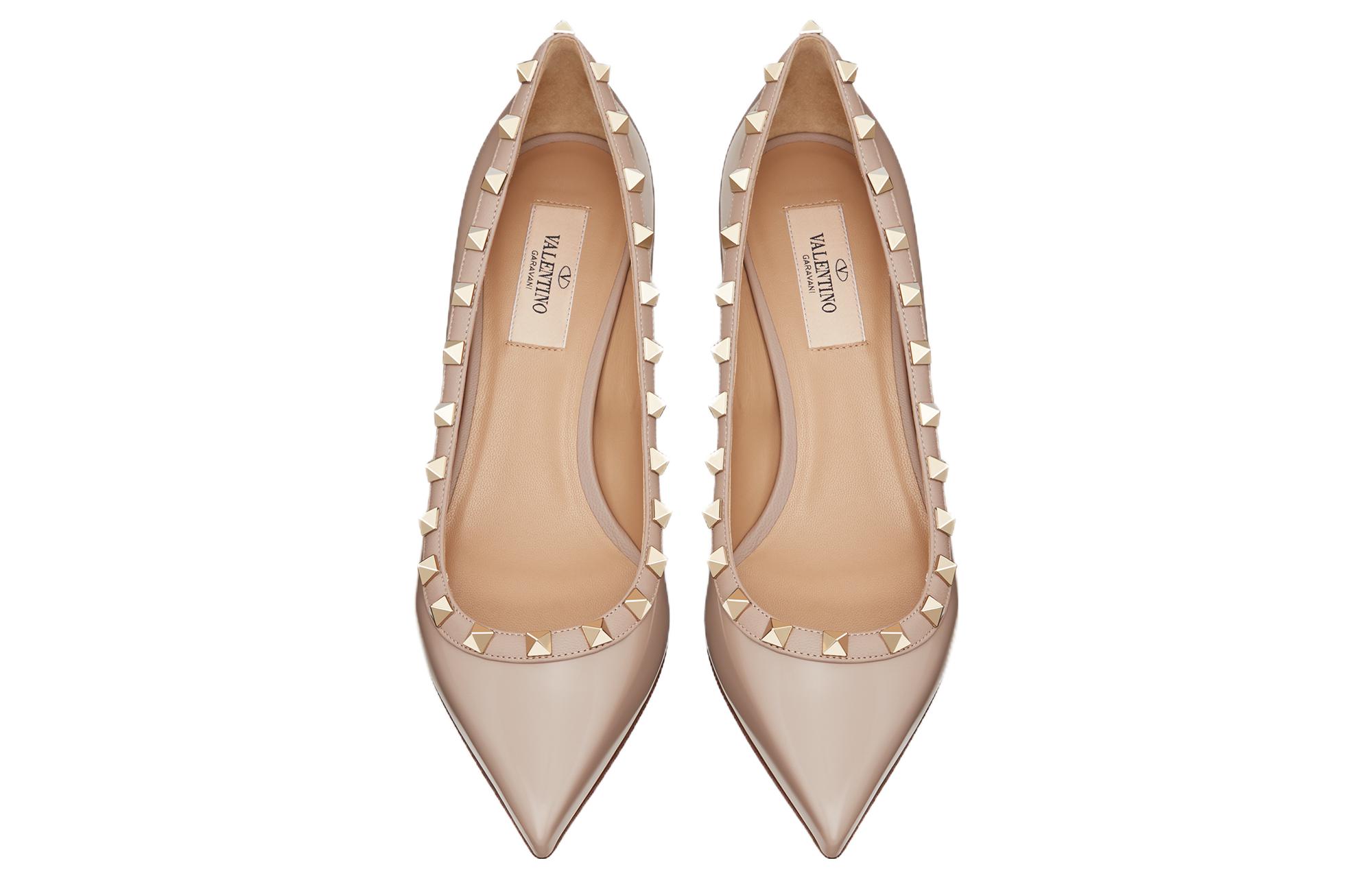 Shop (W) 华伦天奴 Rockstud 粉色小猫跟鞋 SW2S0H90HNQP45