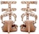 (W) Valentino Rockstud 'Kulit Lakuer Merah Jambu' 2W0S0375NWG7AF