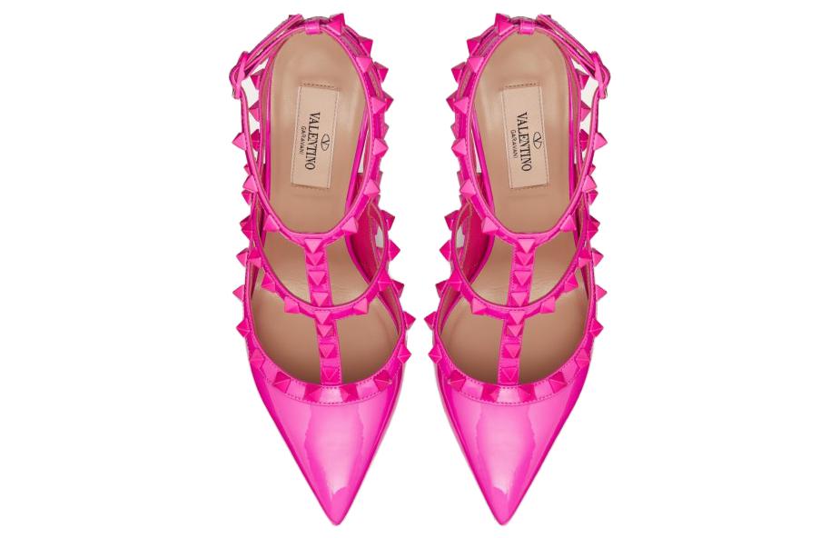 (W) Valentino Rockstud 'Pink Patent Leather' 圖 4