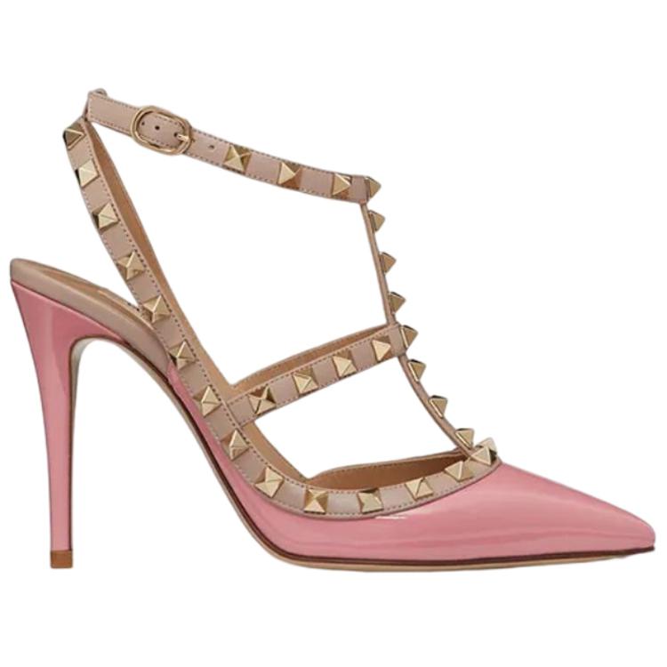 (W) Valentino Rockstud 'Pink Patent Studded Pumps' 圖 2