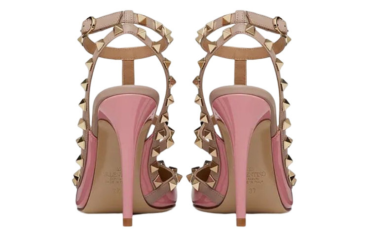 (W) Valentino Rockstud 'Pink Patent Studded Pumps' 圖 5