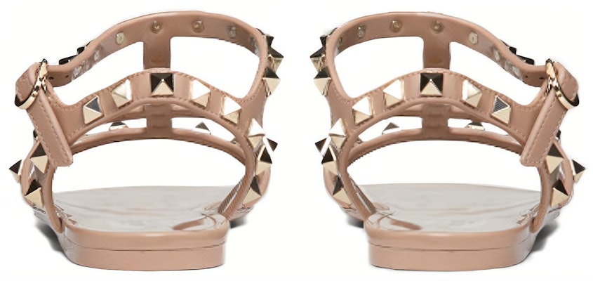 (W) Valentino Rockstud 'Sandal Datar Karet Merah Muda' ZW2S0H38PVSP45 Shop (W) Valentino Rockstud 'Sandal Datar Karet Merah Muda' ZW2S0H38PVSP45