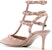 (W) Valentino Rockstud 'Pink Stiletto' Tumit Tinggi Merah Jambu 2W0S0375VB8GF9