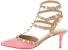 (W) Valentino Rockstud 'Pink Stiletto' Tumit Tinggi Merah Jambu 2W2S0375VODYU7