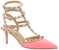 (W) Valentino Rockstud 'Pink Stiletto' Tumit Tinggi Merah Jambu 2W2S0375VODYU7