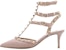 (W) Valentino Rockstud 'Pink Stiletto' Tumit Tinggi Merah Jambu WW2S0375VCEP45