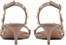 Shop (Women) Valentino Rockstud 'Pink Stiletto Sandal' TW0S0X85VODP45