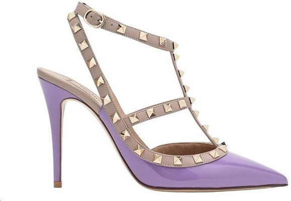 (Women) Valentino Rockstud 'Purple Fashion Buckle Stiletto' 2W2S0393VNW07Z Order (Women) Valentino Rockstud 'Purple Fashion Buckle Stiletto' 2W2S0393VNW07Z