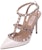 (Women) Valentino Rockstud 'Purple Patent Stiletto Slide' XW2S0393VNWL62