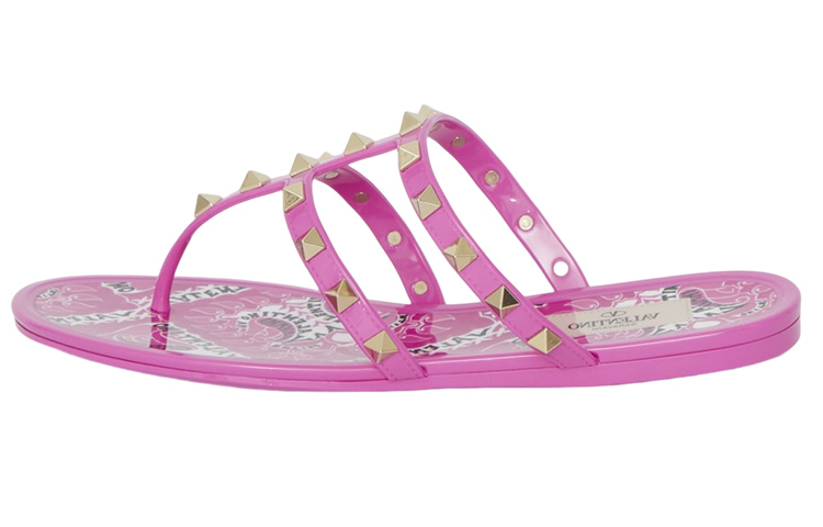 (W) Valentino Rockstud 'Purple Red'