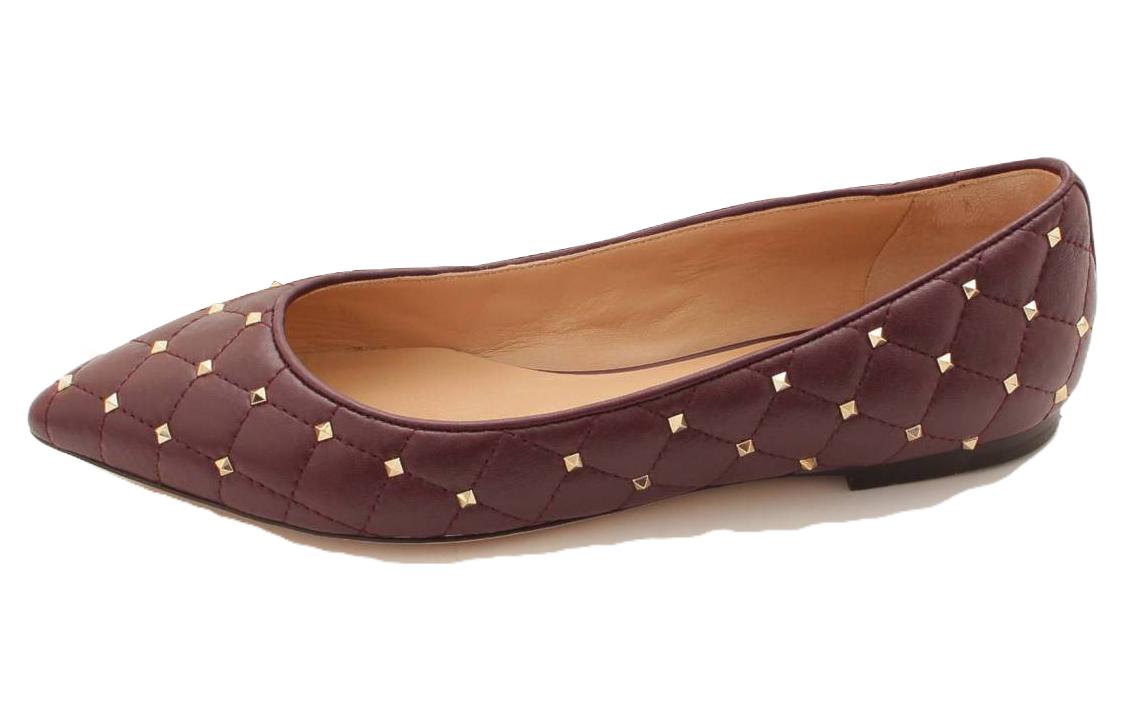 (W) Valentino Rockstud 'Purple Red'