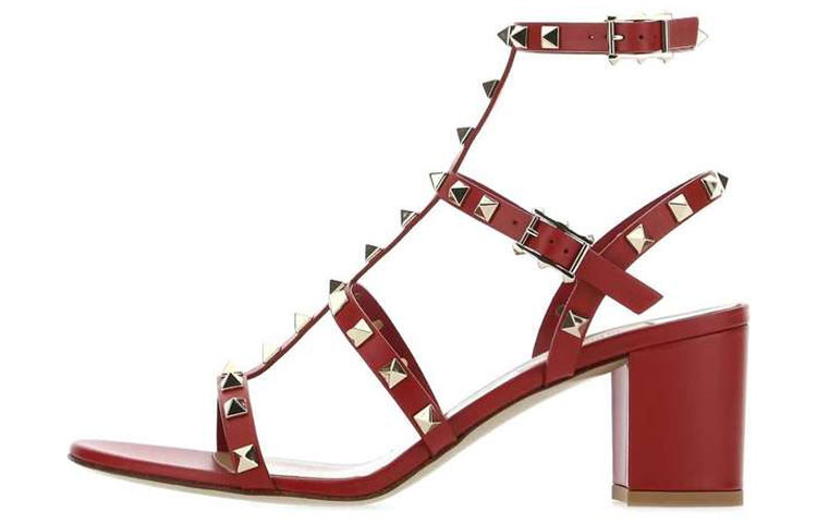 (W) Valentino Rockstud 'Red'