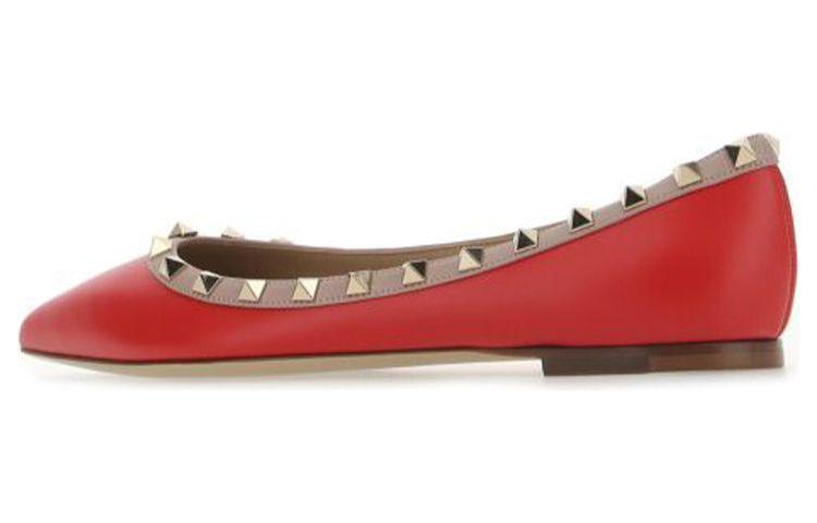 (W) Valentino Rockstud 'Red Ballet Flats' 圖 3
