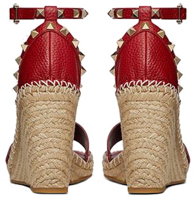 (Women) Valentino Rockstud 'Red Fashion Sport Wedge Sandal' WW2S0090VTOII0 Shop (Women) Valentino Rockstud 'Red Fashion Sport Wedge Sandal' WW2S0090VTOII0