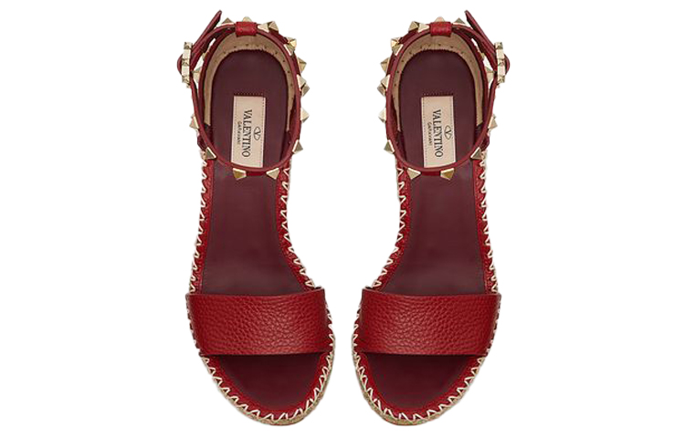 Purchase (W) Valentino Rockstud 'Sandalia Roja de Moda con Cuña Deportiva' WW2S0090VTOII0