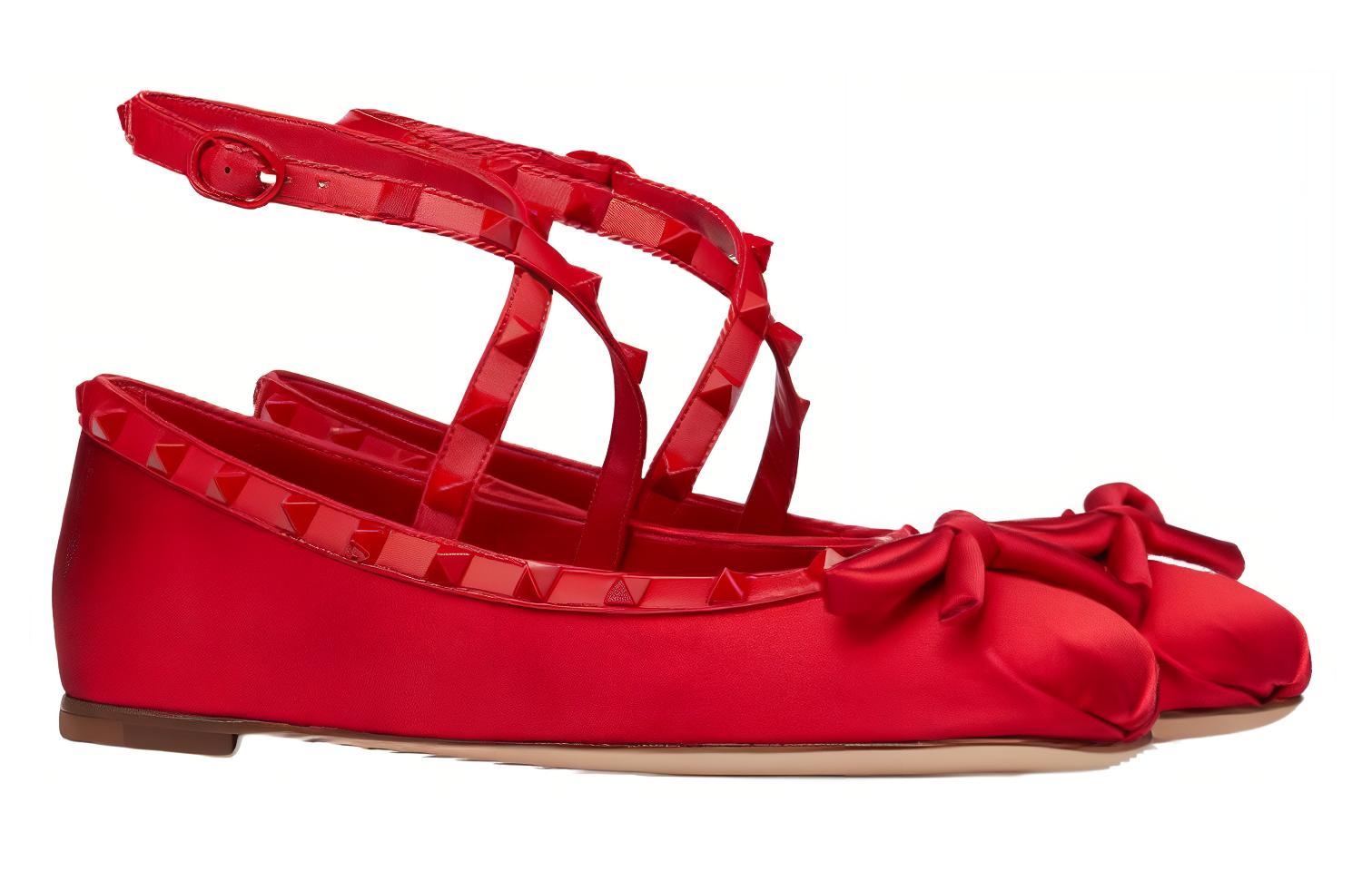 (W) Valentino Rockstud 'Red Satin' 圖 2