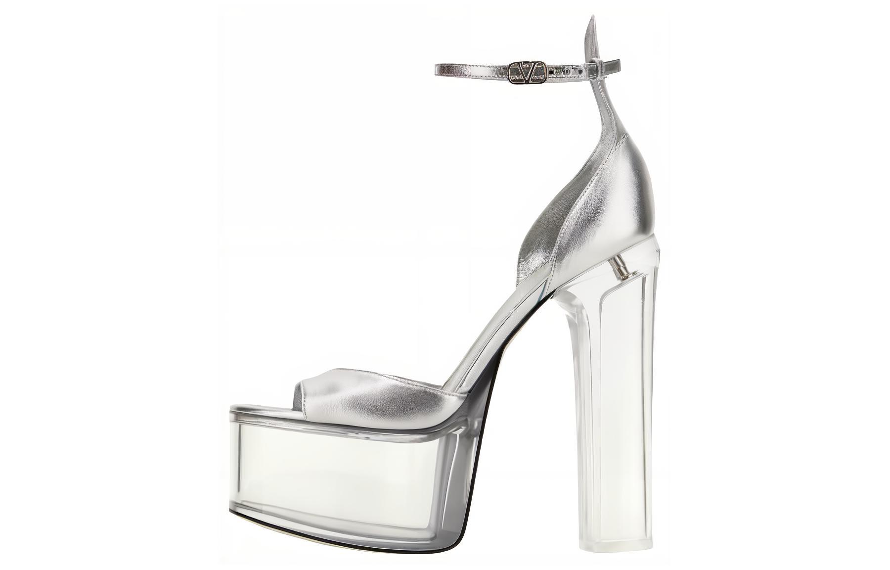 (W) Valentino Rockstud 'Silver'