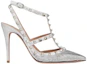 Order (W) Valentino Rockstud ''Stiletto Argento''. 4W2S0393CKSS13