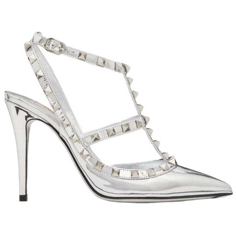 (W) Valentino Rockstud 'Silver Stiletto' 圖 2