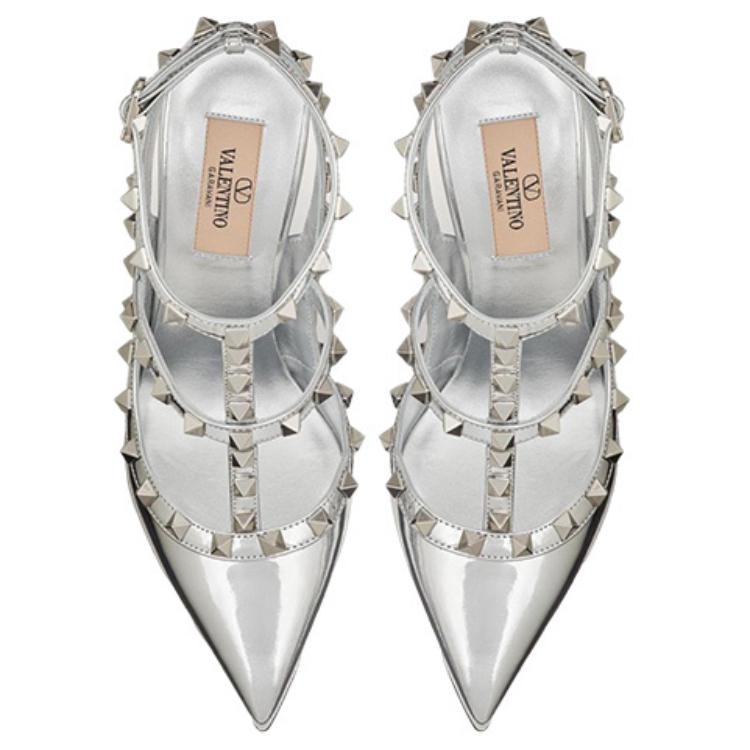 (W) Valentino Rockstud 'Silver Stiletto' 圖 4