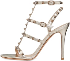 (Women) Valentino Rockstud 'Silver Stiletto Slide' UW2S0A27JXHS69 (Women) Valentino Rockstud 'Silver Stiletto Slide' UW2S0A27JXHS69