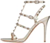 Buy (W) Valentino Rockstud 'Sandal Hak Tinggi Perak' UW2S0A27JXHS69