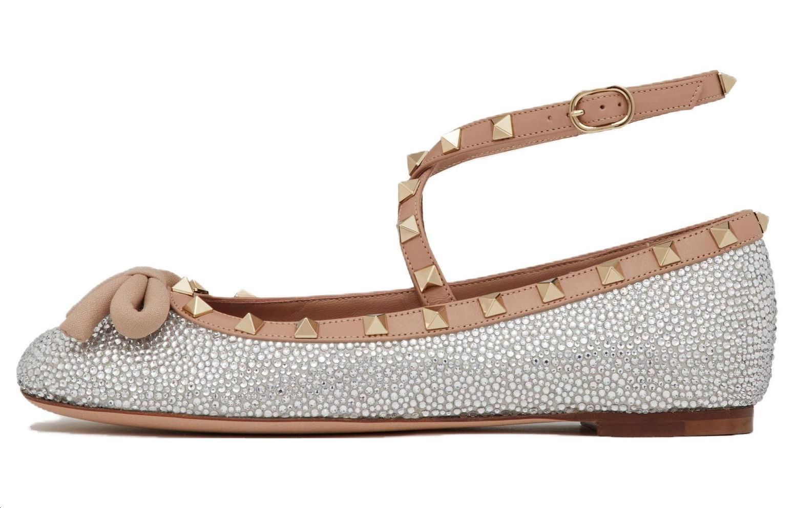 Buy (Women) Valentino Rockstud 'White Brown' WS0HB6ETN_KDZ