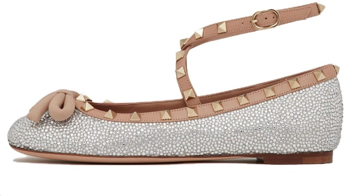 (Women) Valentino Rockstud 'White Brown' WS0HB6ETN_KDZ Buy (Women) Valentino Rockstud 'White Brown' WS0HB6ETN_KDZ