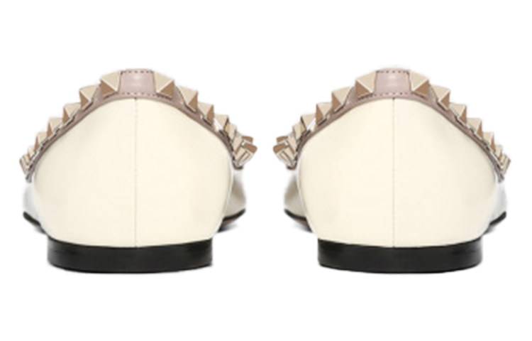 (W) Valentino Rockstud 'White Flats' 圖 4