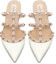 Shop (W) Valentino Rockstud 'Selipar Bertumit Berpaten Putih Bertap' WW2S0H15VNWL62