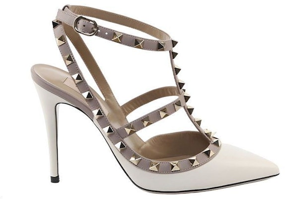 (Women) Valentino Rockstud 'White Stiletto' 2W2S0393VODL62 Order (Women) Valentino Rockstud 'White Stiletto' 2W2S0393VODL62