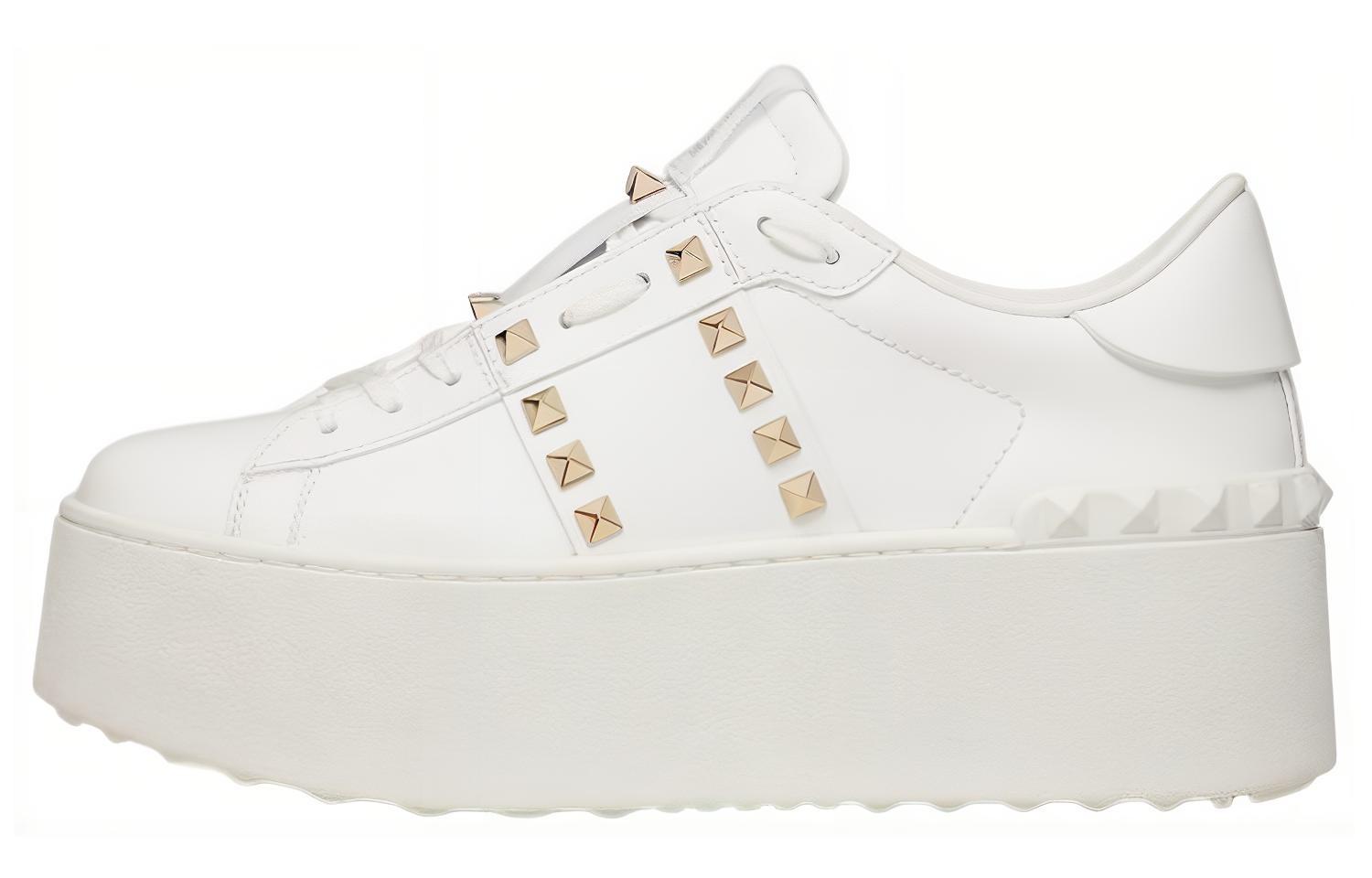 (Women) Valentino Rockstud 'White Studs' 2W2S0GG8BHS0BO