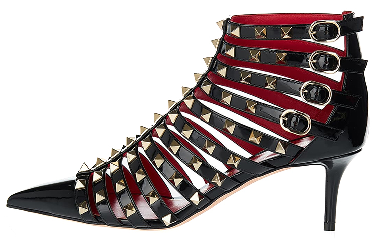 (W) Valentino Rockstud Alcove 'Black Patent Leather'