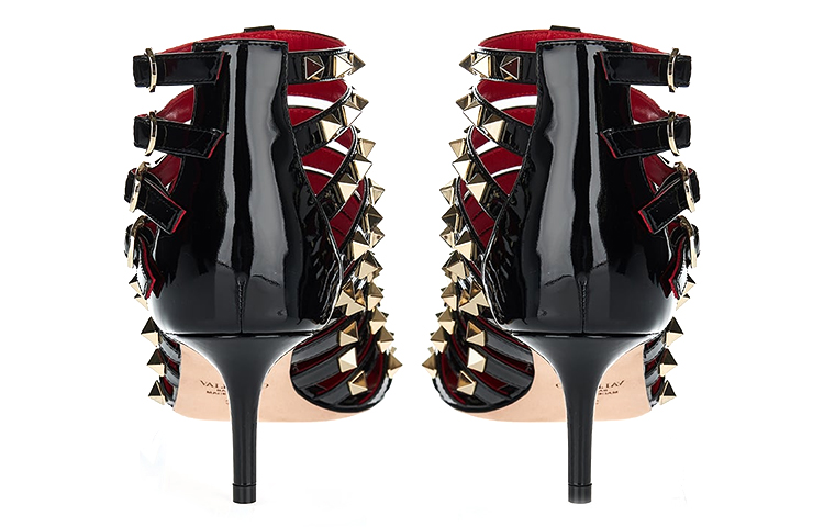 (W) Valentino Rockstud Alcove 'Black Patent Leather' 圖 5