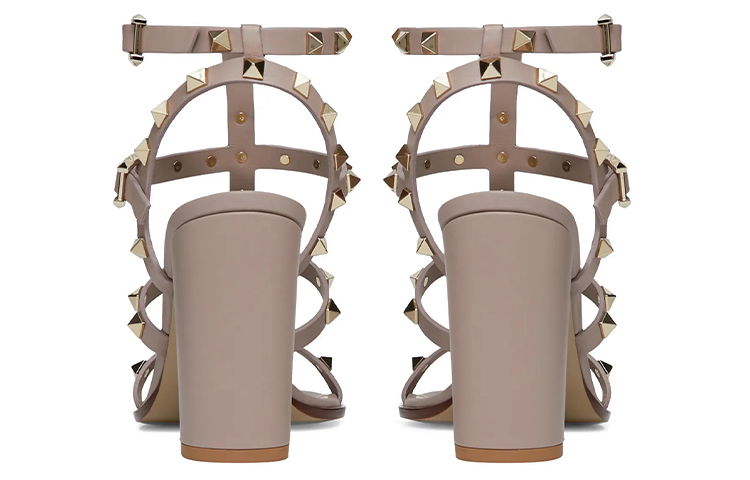 (W) Valentino Rockstud Ankle Strap 'Nude' 圖 4