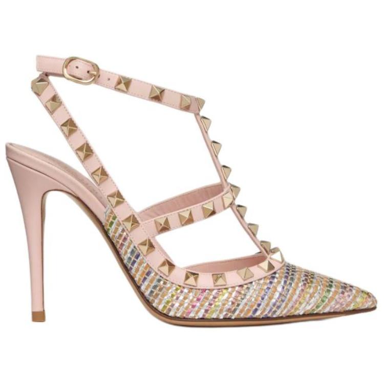 (W) Valentino Rockstud Ankle Strap 'Pink' 圖 2